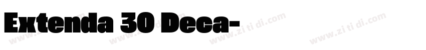 Extenda 30 Deca字体转换